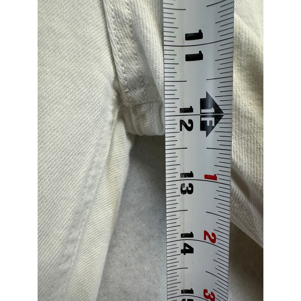 Agolde JEANS Riley High Rise Crop Button Fly Size 30 Distressed Pocket‎ EUC - Picture 7 of 16